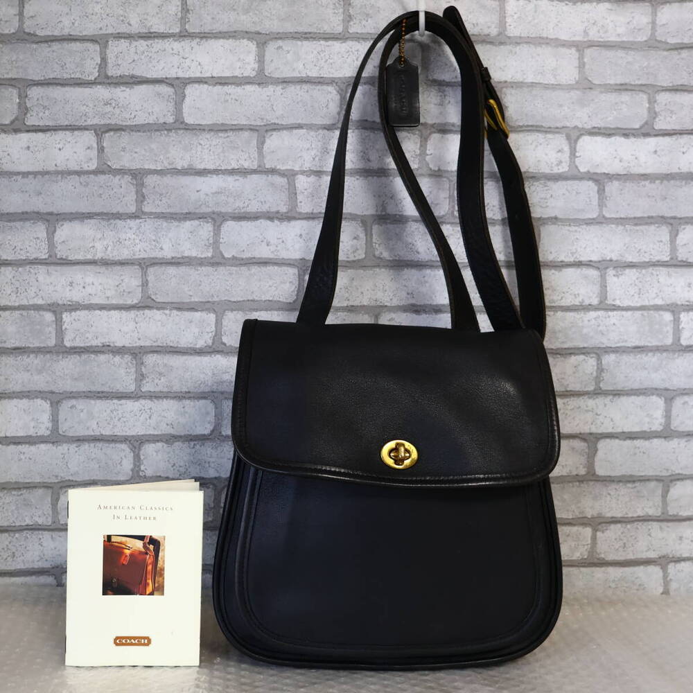 Vintage Coach Side Pack Black Rare Classic Bag - Picture 2 of 9